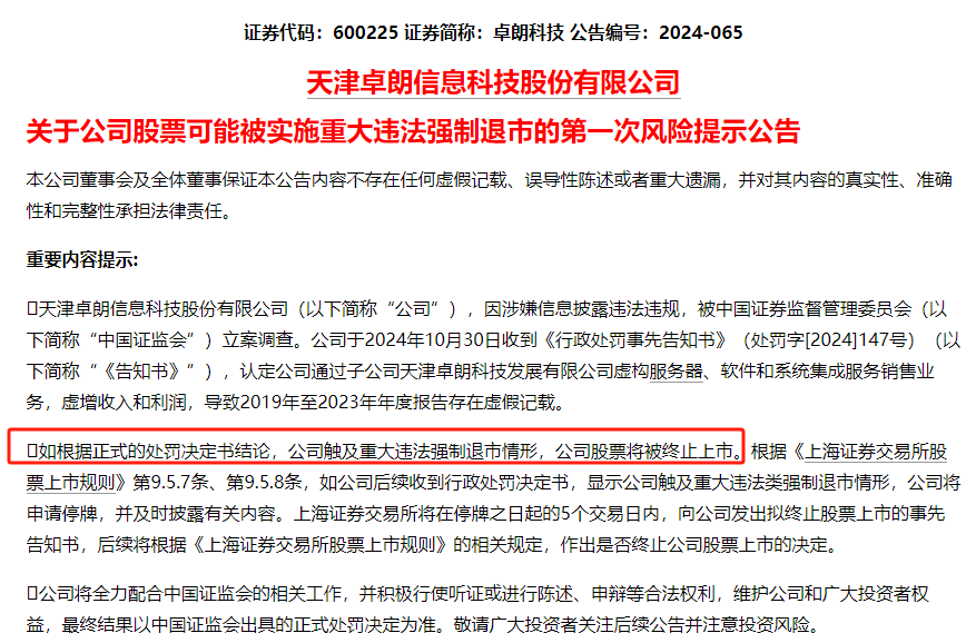 连续5年造假！这只A股<strong></p>
<p>虚拟币跨境</strong>，面临强制退市！