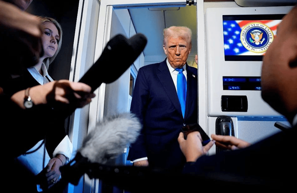 火速赶回国的特朗普<strong></p>
<p>中核科技股票</strong>，在专机空军一号上，亲口说出此行最大遗憾